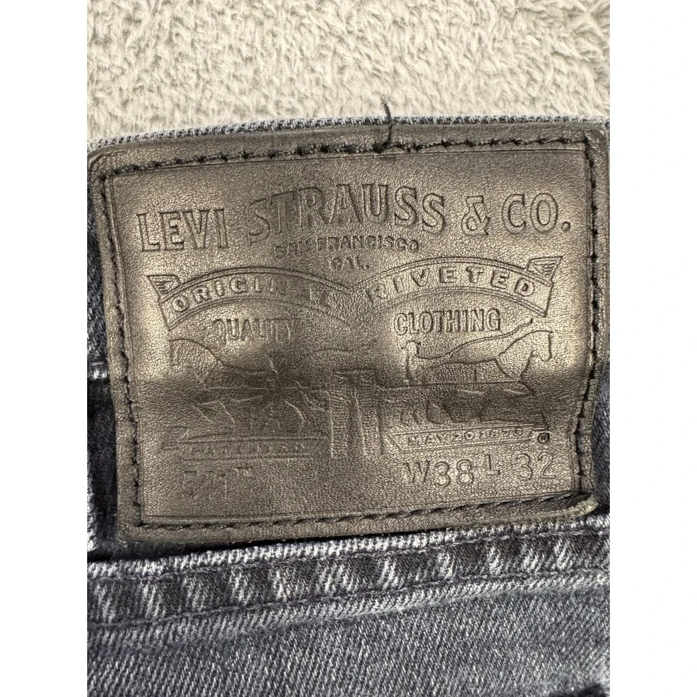 Levis 541 Jeans Men 38x32 Blue Athletic Stretch Denim Straight‎